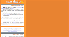 Desktop Screenshot of destroyfx.smartelectronix.com